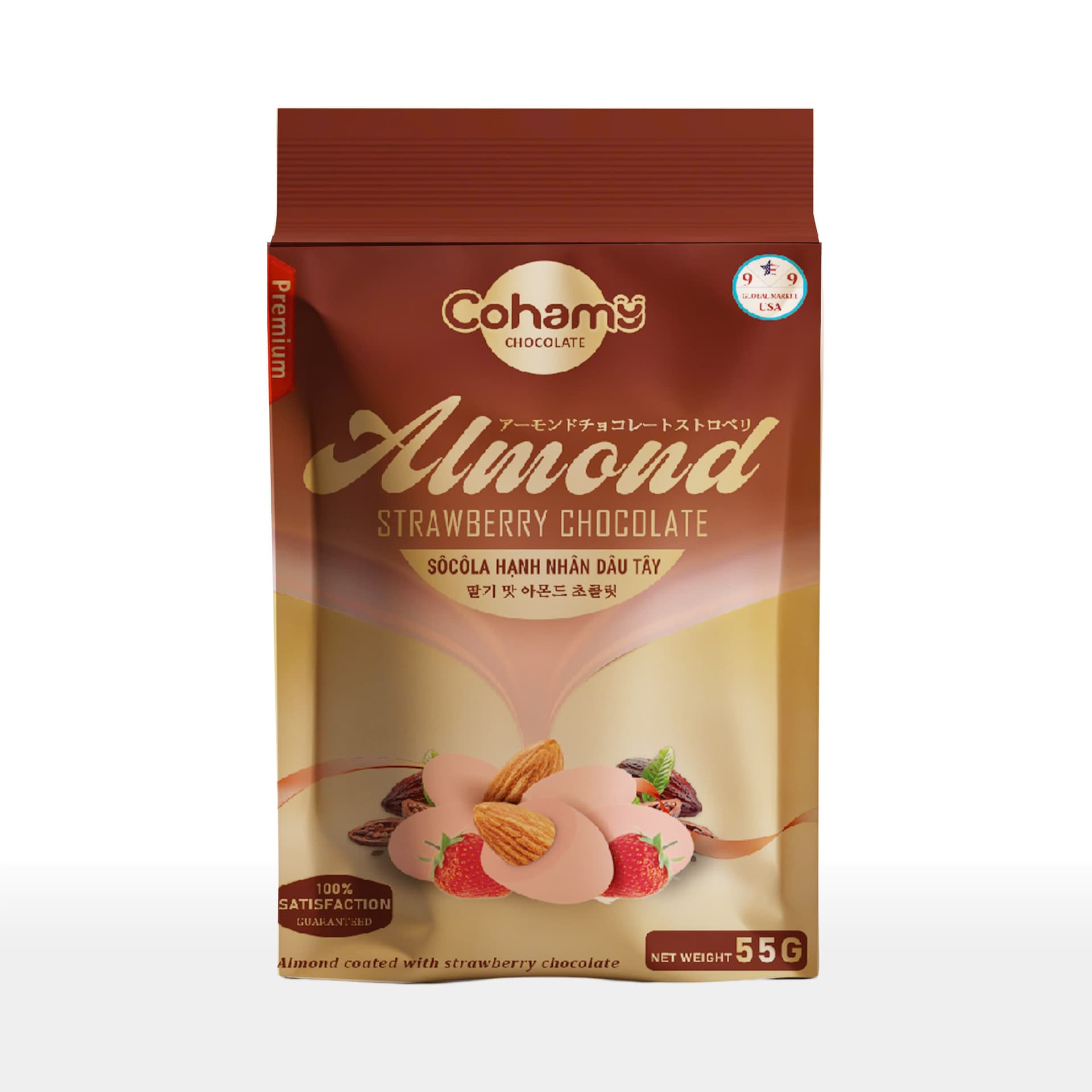 Cohamy Almond Strawberry Chocolate